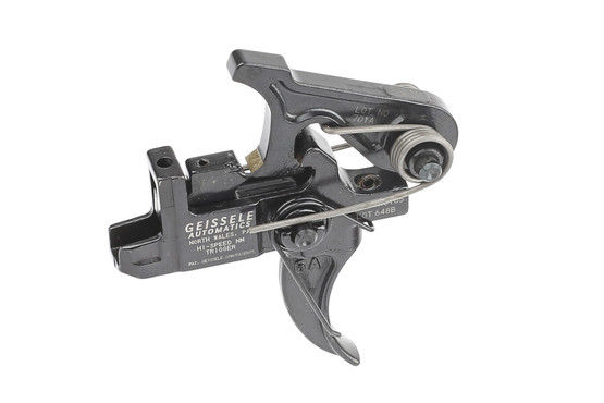 The Geissele Automatics Hi-Speed National Match Two Stage AR15 Trigger Set has a smooth trigger pull and quick reset.